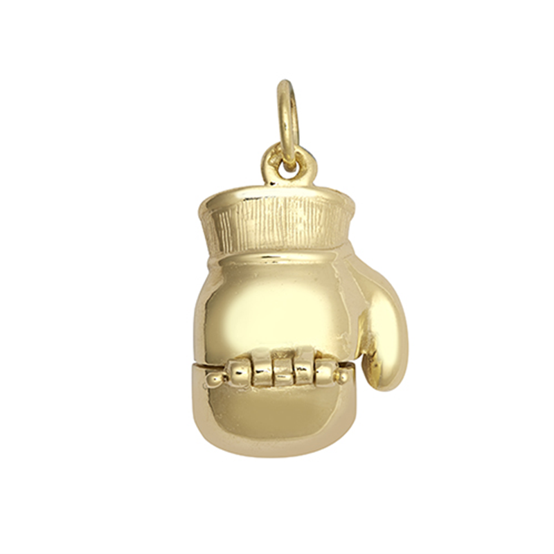 9ct YG Opening Right Hand Boxing Glove Pendant
