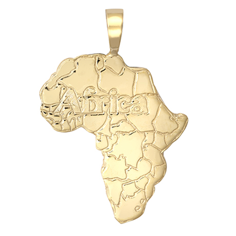 Africa Map Pendant