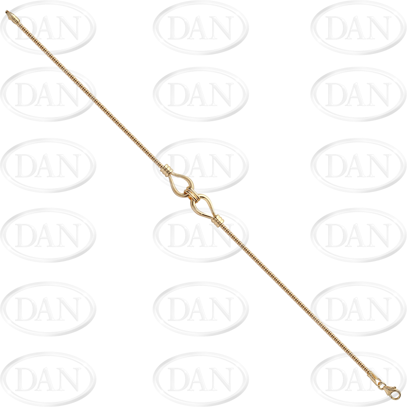 9ct YG Fancy Ladies Bracelet