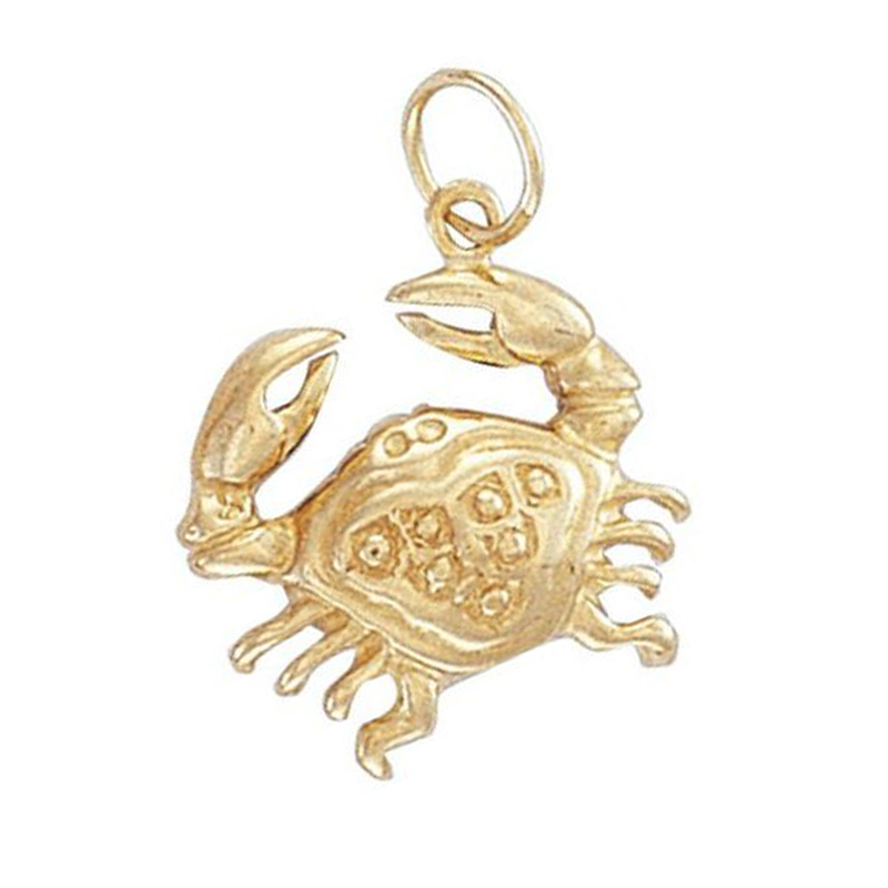 9ct Yellow Gold Cancer Zodiac Pendant