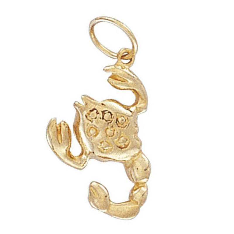 9ct Yellow Gold Scorpio Zodiac Pendant