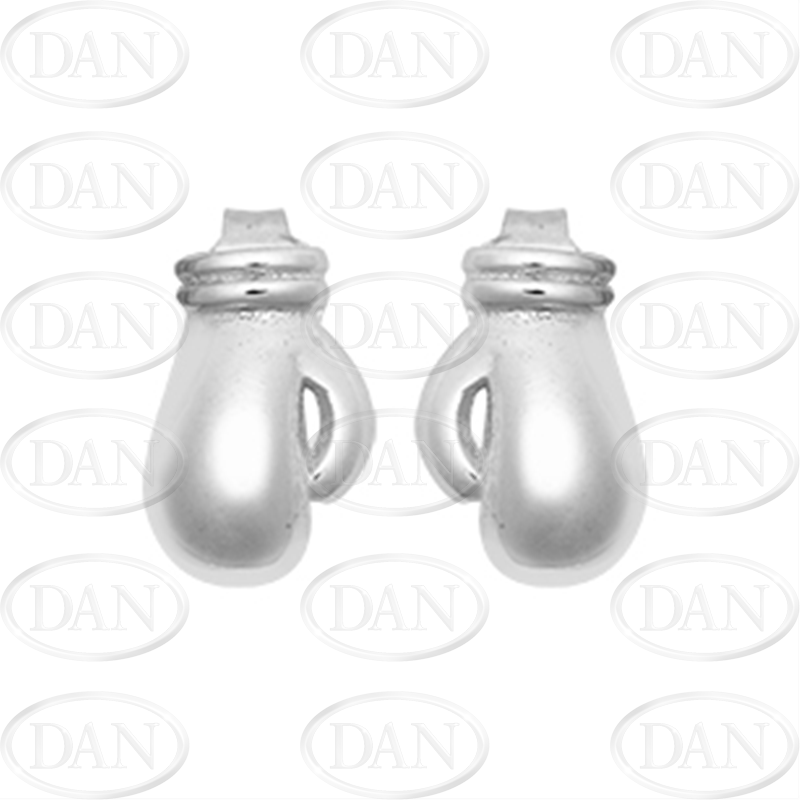 Sterling Silver Boxing Glove Stud Earrings