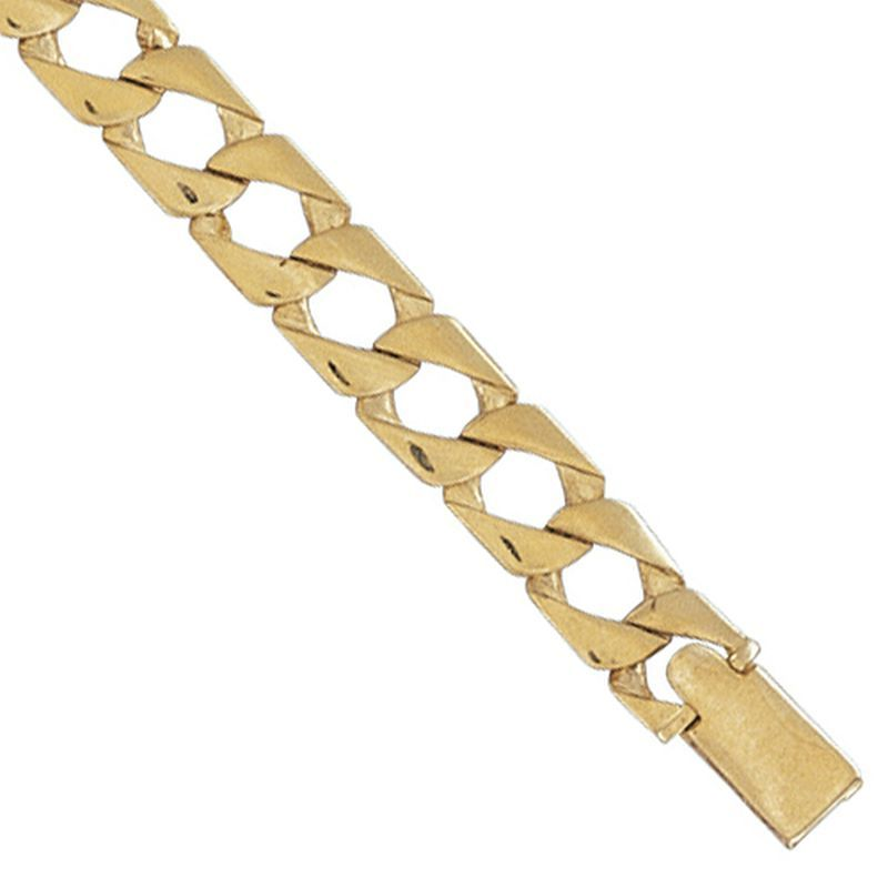 9ct YG Kids Curb Bracelet