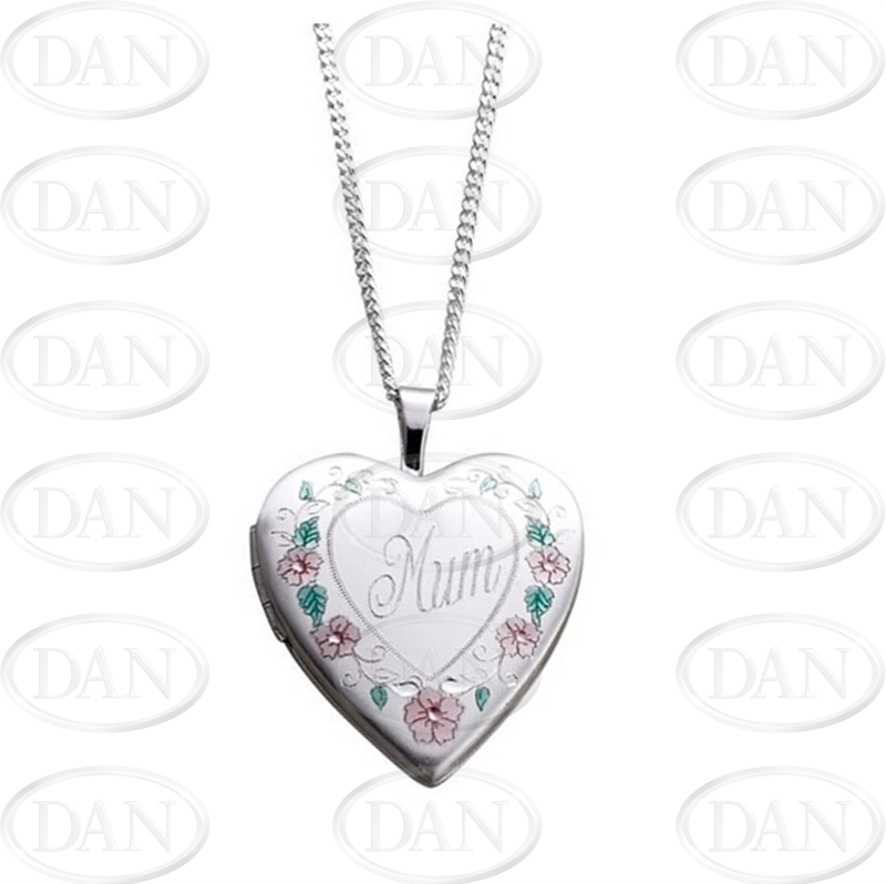 Sterling Silver 24mm MUM Locket