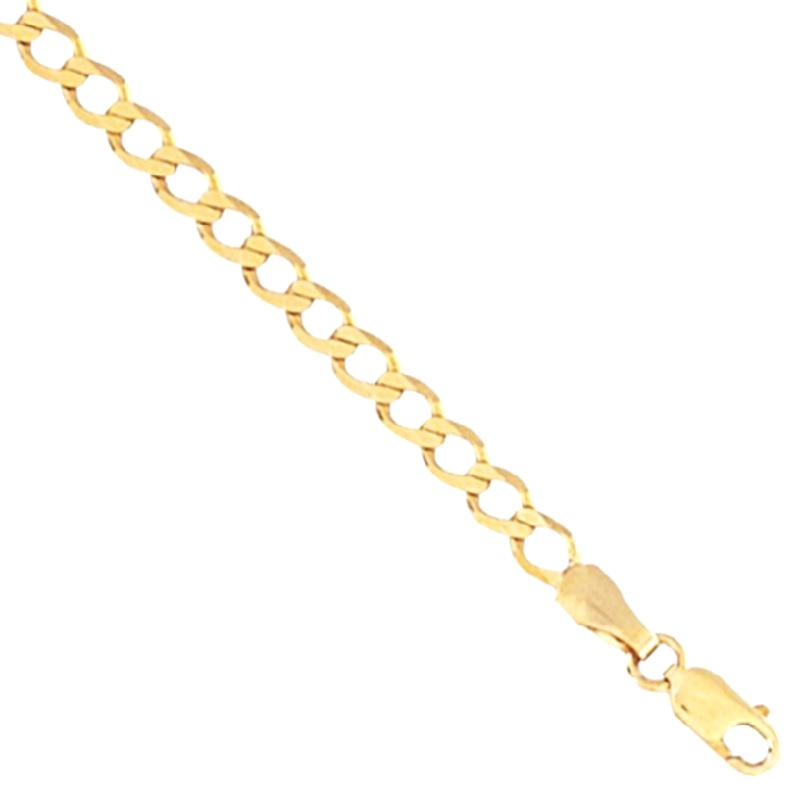 9ct YG Kids Curb Bracelet