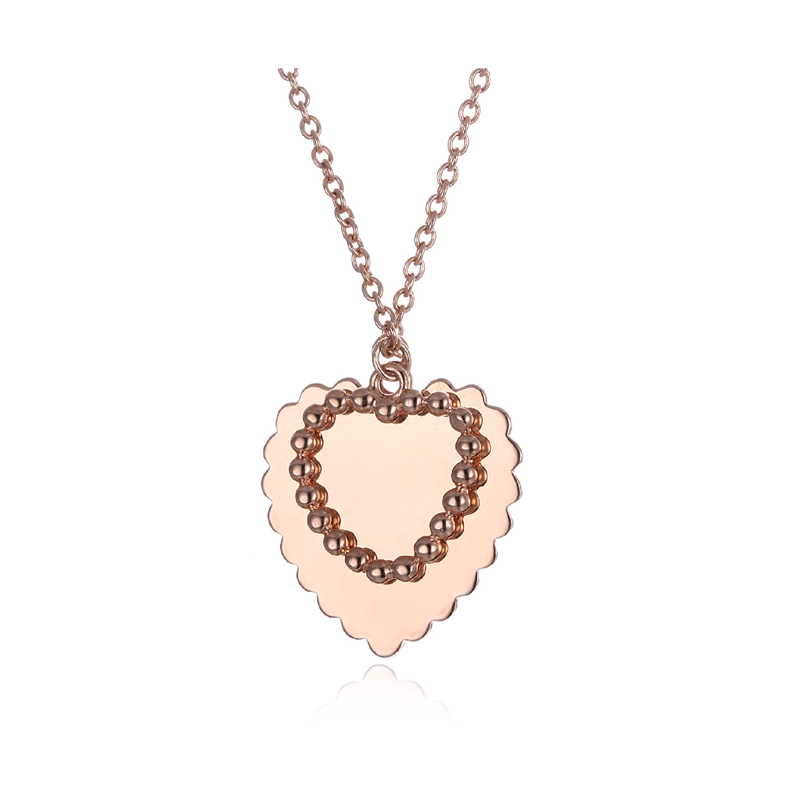 Sterling Silver rose gold plated MUM Sentiment Pendant + Chain - if Mums were flowers, I'd pick you (on reverse)