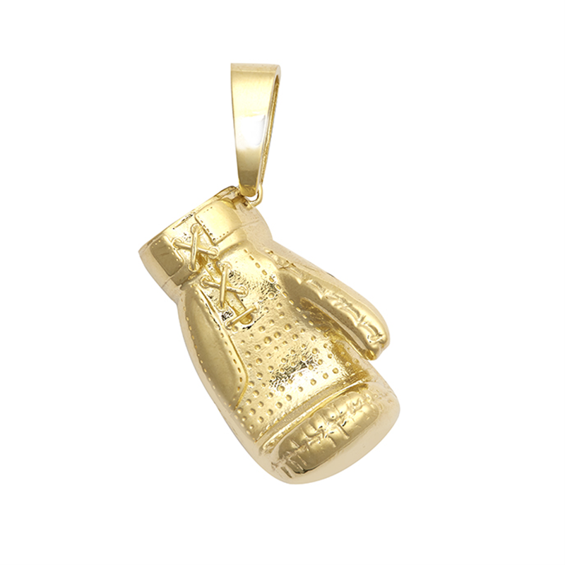 9ct YG Boxing Glove Pendant