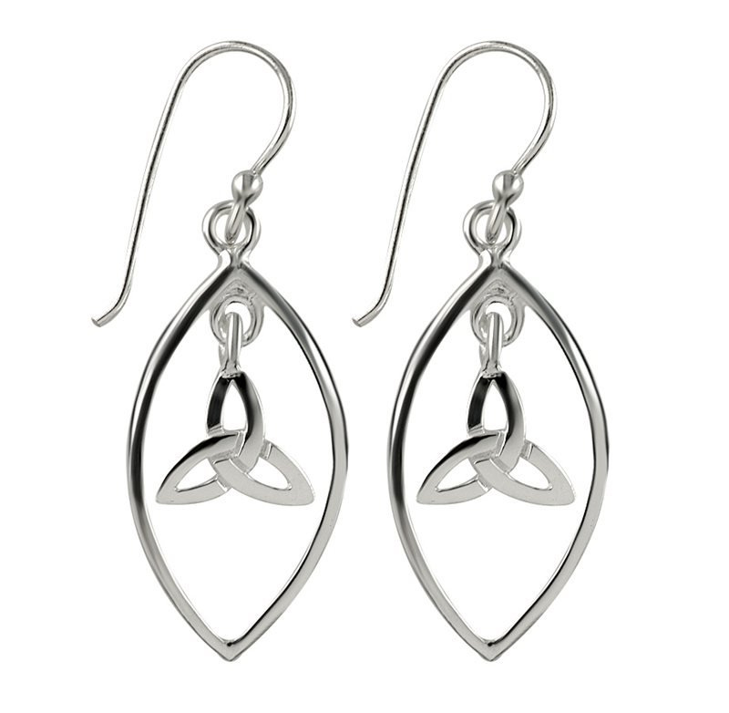 Sterling Silver Celtic Drop Earrings