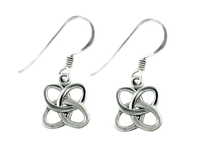 Sterling Silver Celtic Drop Earrings