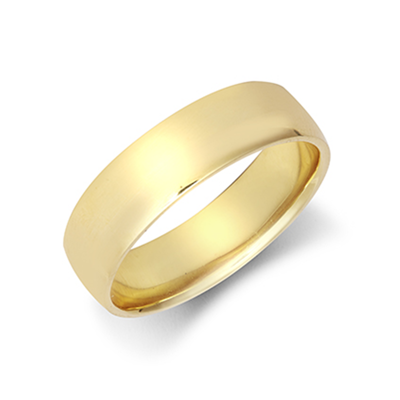 6mm Light Court Wedding Ring 9KY