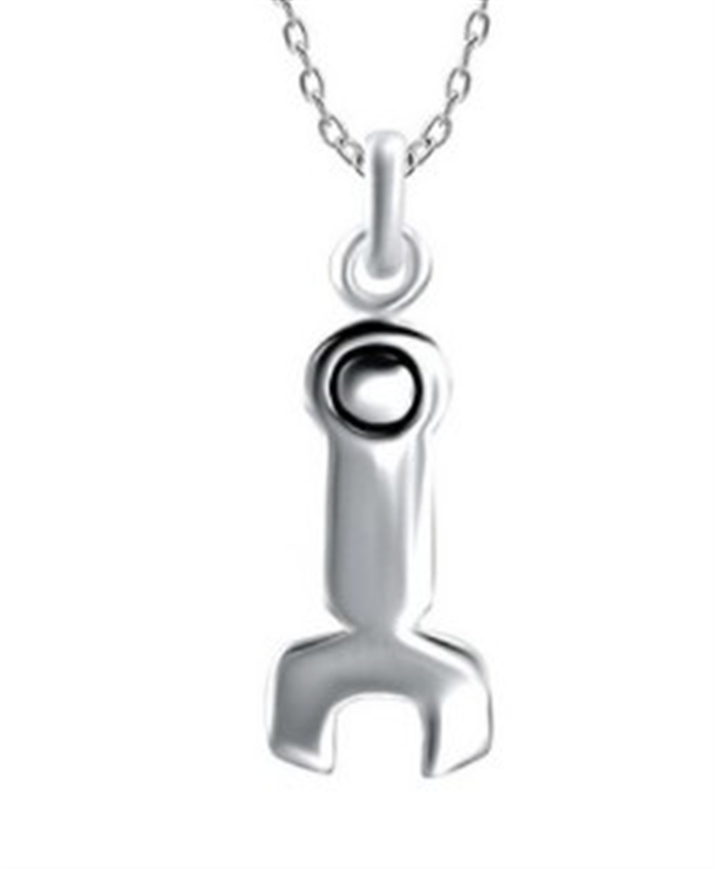 Sterling Silver Spanner Pendant with Chain