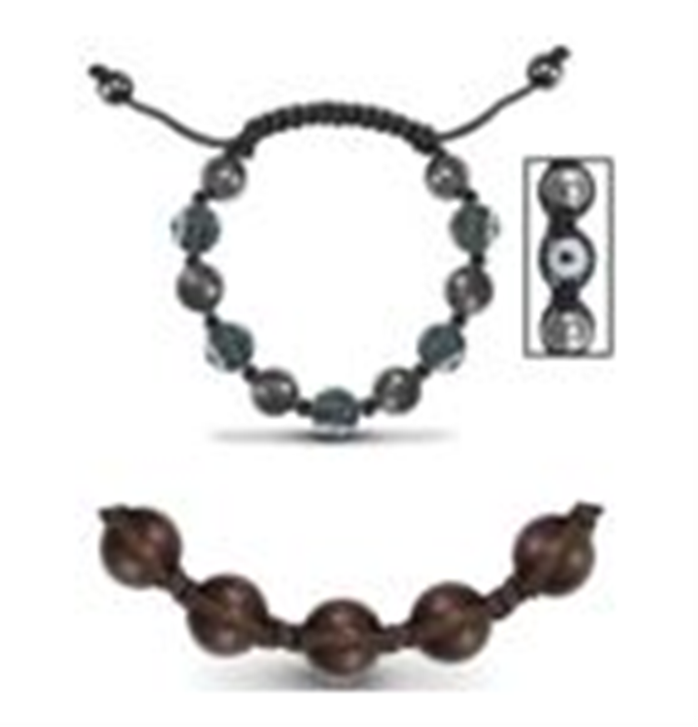 Set of 2 Adjustable Cord Bracelets - Adult & Child