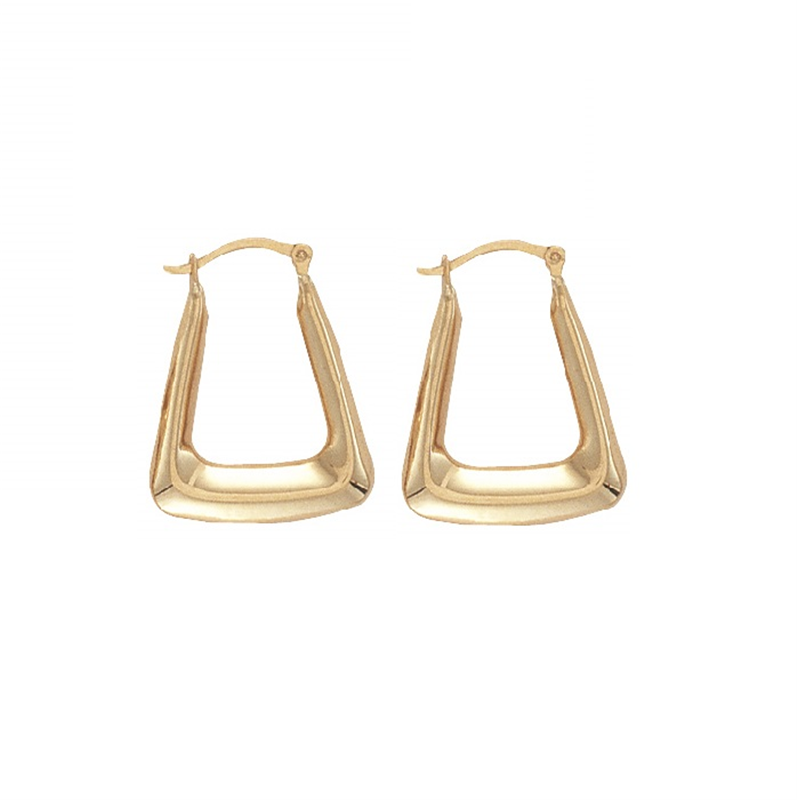 9ct YG Handbag Creole Earrings