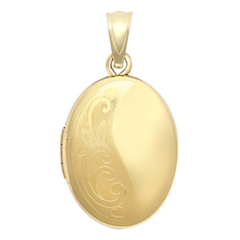 9ct YG 20x16mm Oval Locket
