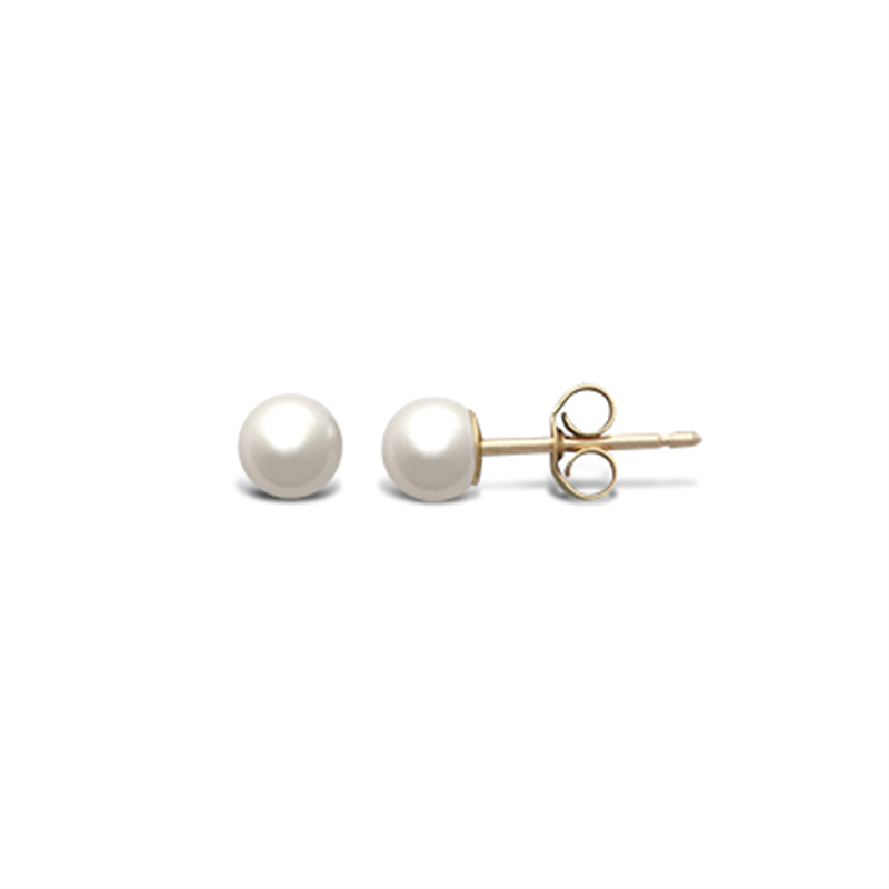 9ct YG 3mm Pearl Stud Earrings