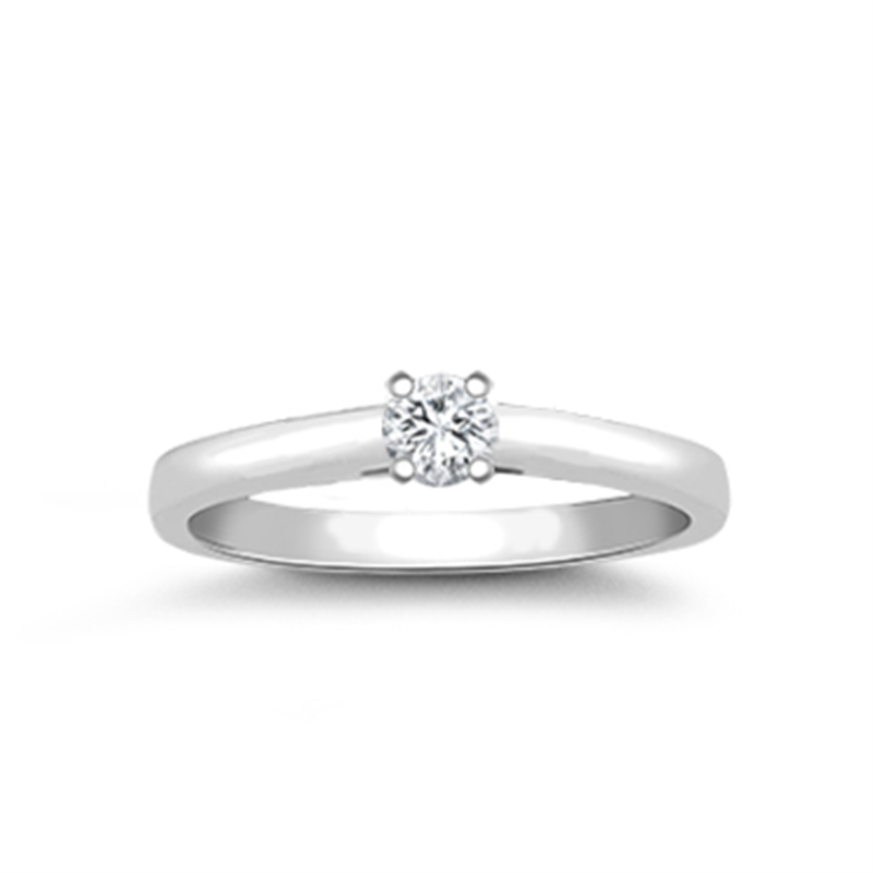 18ct WG 0.25ct Diamond Solitaire Ring