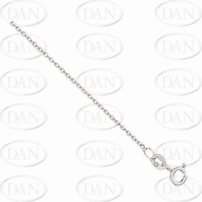 9ct WG Classic Trace Chain 16 Inch
