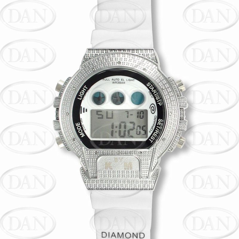 Kingmaster Diamond Shock White Face & Band