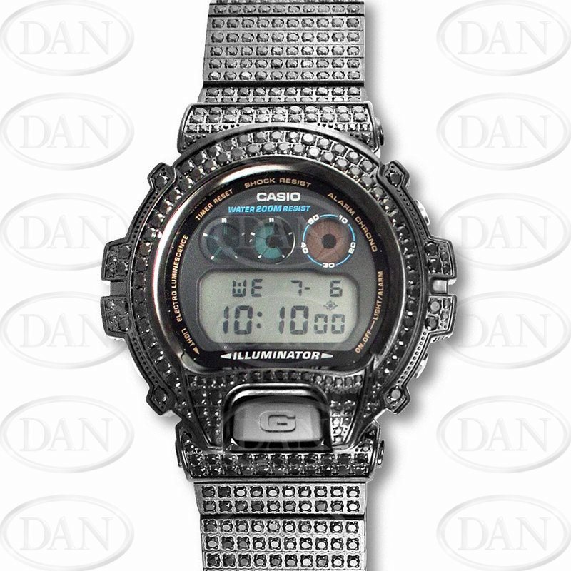 Black Cz G Shock Black Cz Strap