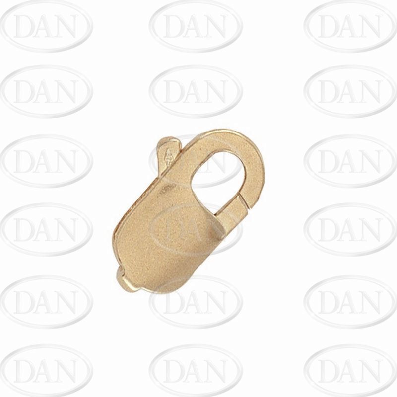 9ct YG 20x12mm Lobster Claw Trigger