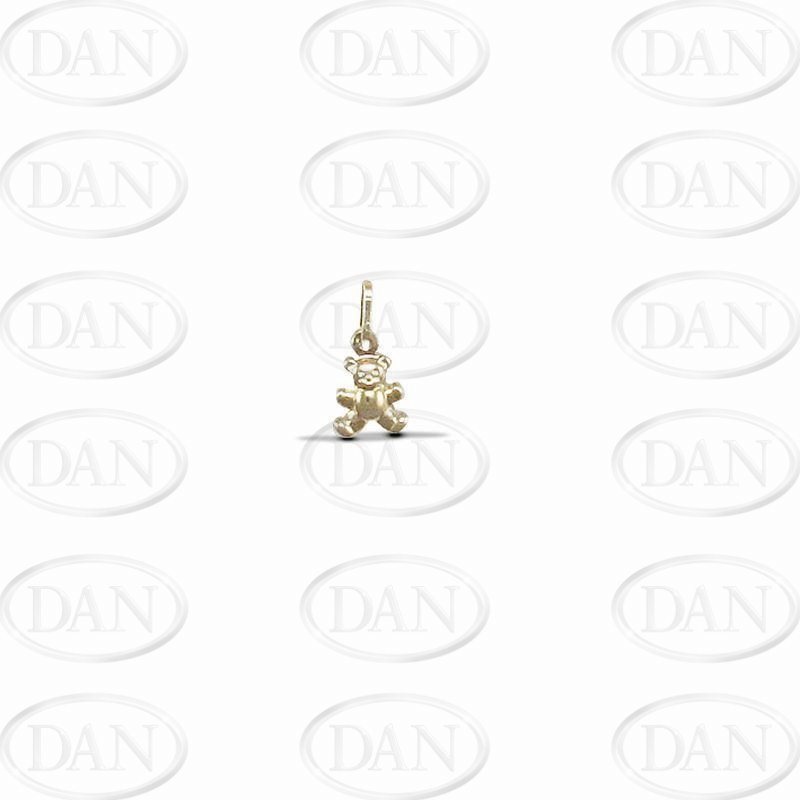 9ct Yellow Gold Teddy Bear Hollow Charm Pendant