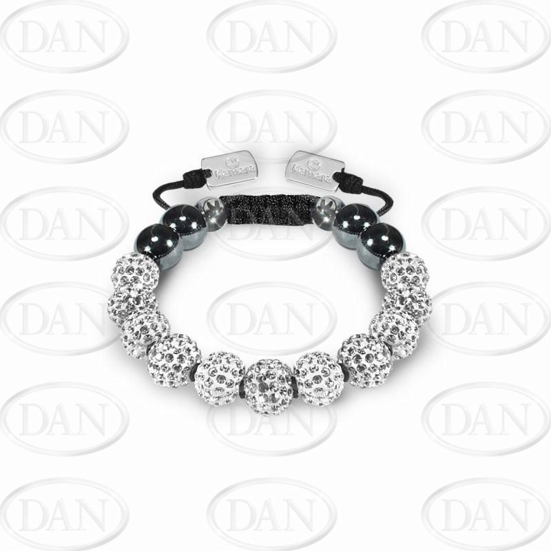 10mm Kamara White No Knots Bracelet