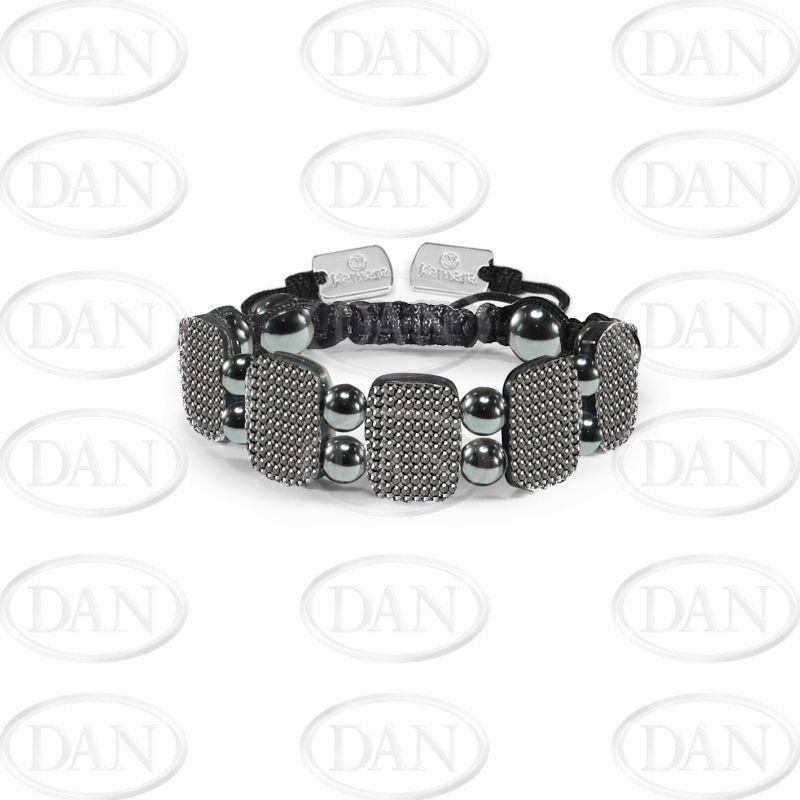 Kamara Charcoal Crystal Rectangle