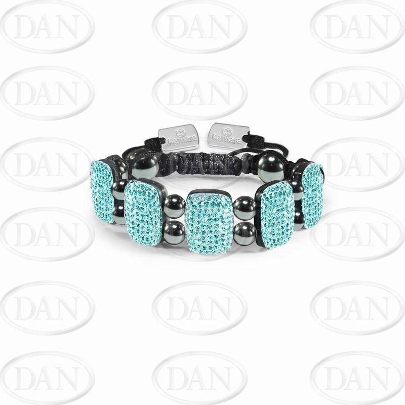 Kamara Light Blue Crystal Rectang