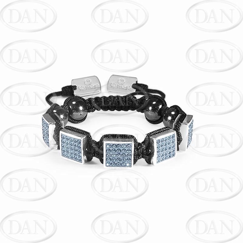 Kamara Square Lt Blue Crystal