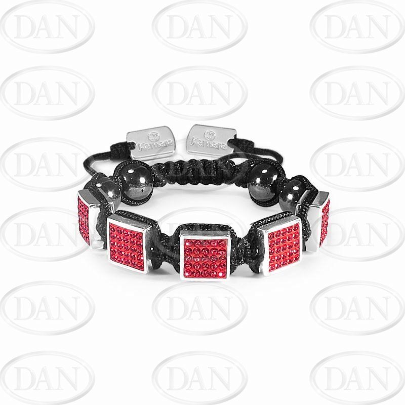 Kamara Square Red Crystal