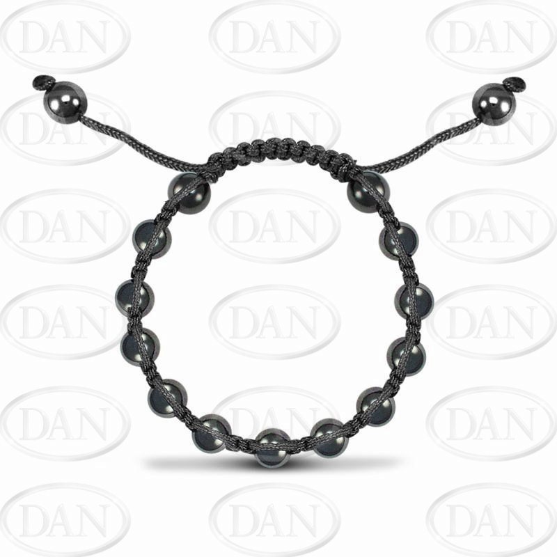 8mm Kids Hematite Ball Bracelet