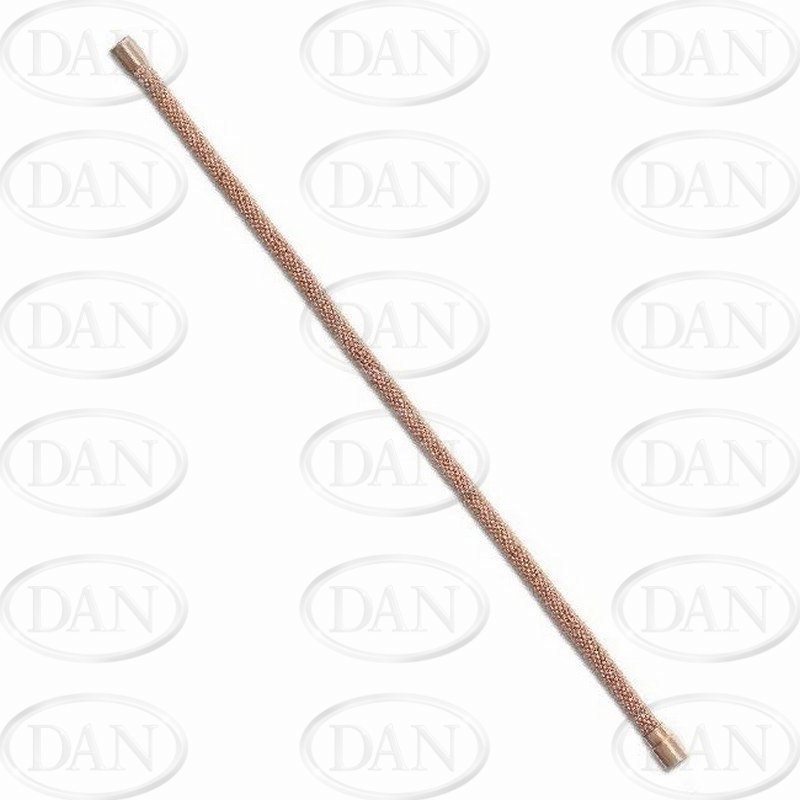 Sterling Silver Ladies Flexi Mesh Magnetic Bangle - Rose Plated