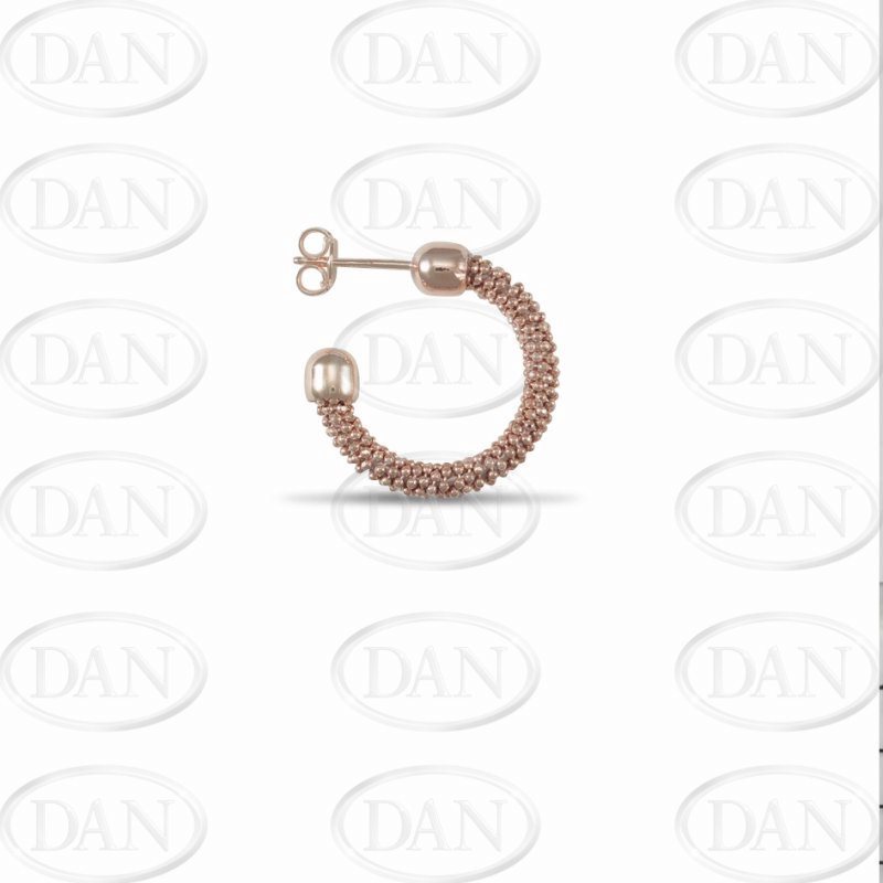 Silver Rose Mesh Earrings