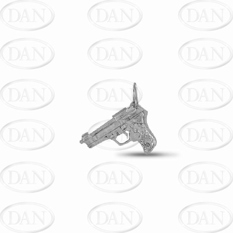 Sterling Silver Gun Pendant