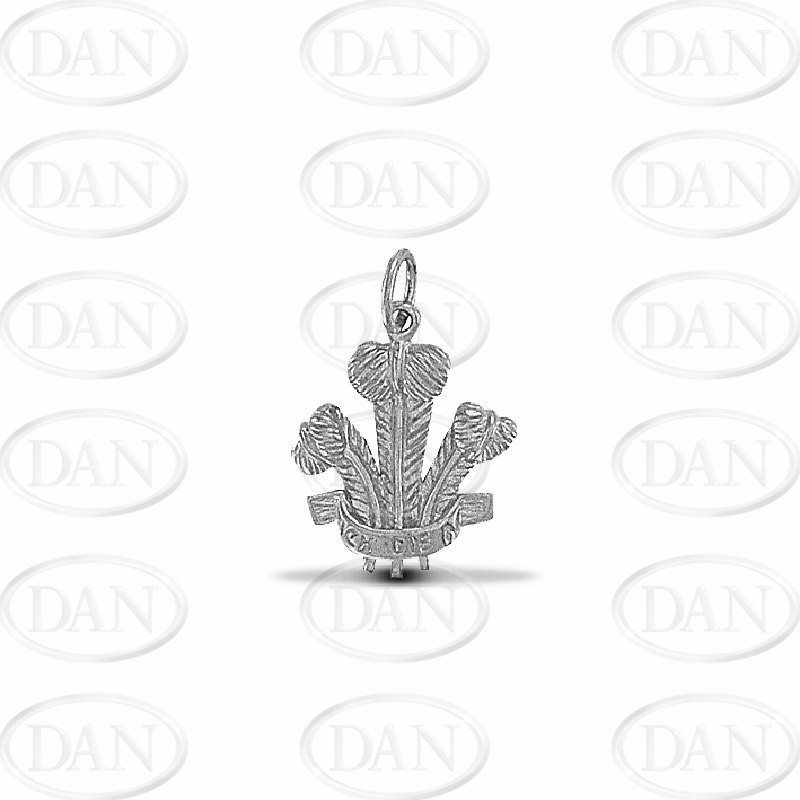 Sterling Silver Prince of Wales Feathers Pendant