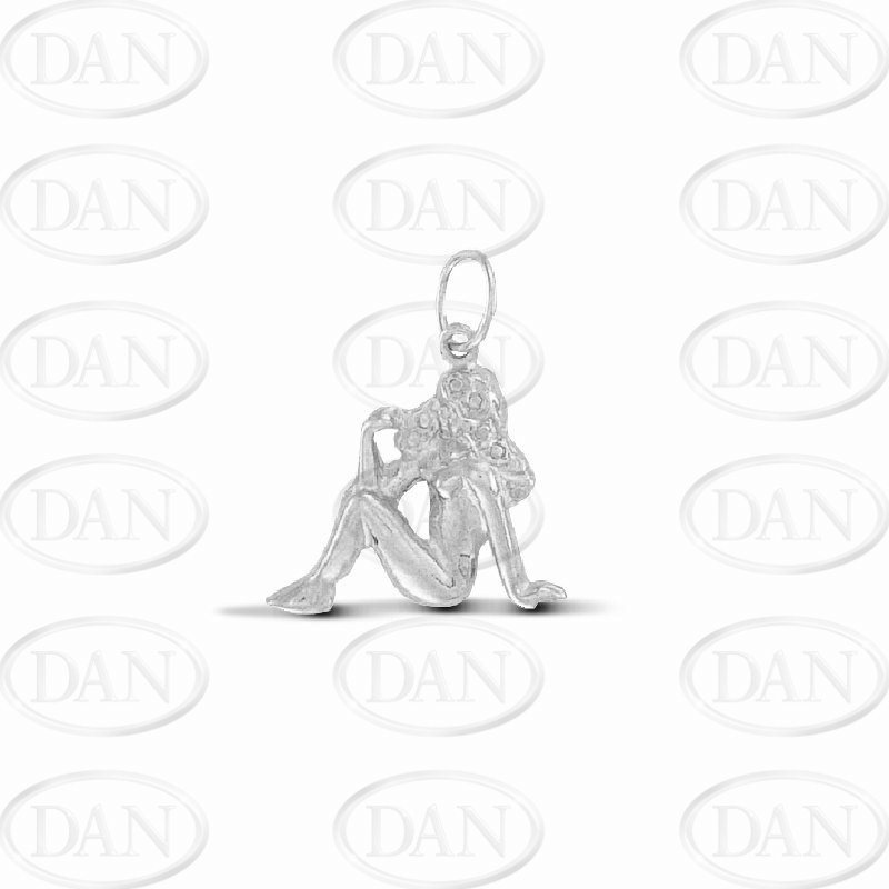 Sterling Silver Virgo Zodiac Pendant